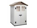 Garofalo Tuscany Evo 120 – Gartenhaus – Mit Fenstern und Doppelflügeltür – 122.5×122.5×214 cm – Bild 3