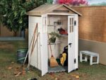 Garofalo Tuscany Evo 120 – Gartenhaus – Mit Fenstern und Doppelflügeltür – 122.5×122.5×214 cm