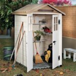 Garofalo Tuscany Evo 120 – Gartenhaus – Mit Fenstern und Doppelflügeltür – 122.5×122.5×214 cm