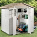 Garofalo Tuscany Evo 200 – Gartenhaus – Mit Fenstern und Doppelflügeltür – 202.5×162.5×216 cm