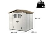 Garofalo Tuscany Evo 200 – Gartenhaus – Mit Fenstern und Doppelflügeltür – 202.5×162.5×216 cm – Bild 2
