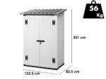 Garofalo Urban 100 – Gerätehaus – Mit Doppeltür – 122.5×82.5×201 cm – Bild 2