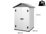 Garofalo Urban 120 – Gerätehaus – Mit Doppeltür – 122,5 x 122,5 x 214 cm – Bild 3