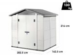 Garofalo Urban 200 – Gerätehaus – Mit Doppeltür – 202,5 × 162,5 × 216 cm – Bild 4