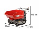 Geo Tech – Pro GeoPorter 630D Hydro – Raupendumper – Hydraulische ausziehbare Mulde 600Kg