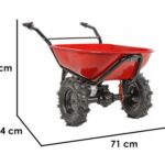 Geotech CAR 260T-100 – Akku-Schubkarre mit Traktorreifen – Akku 40V 6 Ah