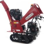 GeoTech PRO BMS155 LE – Häcksler mit Raupenantrieb und Motorschubkarre – Motor 6,5/15 PS – Dumper