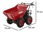 GeoTech Pro GEOTRAK 400 – Motorschubkarre – Kippmulde 400 kg – Allradantrieb