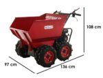 GeoTech Pro GEOTRAK 500 – Motorschubkarre – Kippmulde 500 kg – Allradantrieb