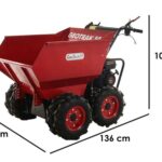 GeoTech Pro GEOTRAK 500 – Motorschubkarre – Kippmulde 500 kg – Allradantrieb