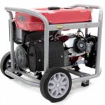 GeoTech Pro GGP 8000-3 ES – Benzin-Stromerzeuger mit Rädern mit AVR-Regelung 6.5 kW – Dauerleistung 6 kW – 400V