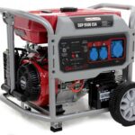 GeoTech Pro GGP 9500 ESA – Benzin-Stromerzeuger mit Rädern und AVR-Regelung und Elektrostarter 7.9 kW – Dauerleistung 7.5 kW – 230V