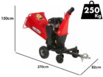 GeoTech-Pro PCS 160LE PRO – Profi Häcksler – Motor Loncin G420FD