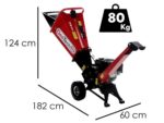GeoTech-Pro PCS 50 L- Benzin-Häcksler – Loncin Motor 6.5 PS
