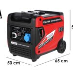 GeoTech-Pro PTGA 7500 – Leiser Inverter-Stromerzeuger mit Rädern 5,8 kw – Dauerleistung 5,5 kw – 230V + ATS