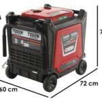 Geotech-Pro PTGA 9000 – Leiser Benzin-Stromerzeuger mit Rädern 7.5 kW – Dauerleistung 7 kW – 230V