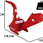 GeoTech Pro TCP 100 – Häcksler für Traktoren – Schnittdurchmesser 100 mm