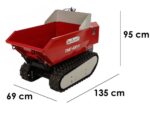 GeoTech-Pro TMD 400 H – Akku Mini Raupendumper 48V 15Ah – hydraulisches Kippen