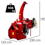 GeoTech-Pro WS52RS – Häcksler für Traktor – mit Einzugwalzen und Hydrauliksteuerung