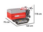 GeotechPro GeoPorter 630E Hydro – Raupendumper – Hydraulische ausziehbare Mulde 600Kg