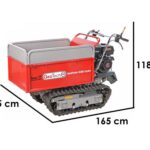 GeotechPro GeoPorter 630E Hydro – Raupendumper – Hydraulische ausziehbare Mulde 600Kg