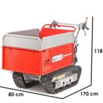 GeotechPro GeoPorter 630E – Raupendumper – ausziehbare Mulde 600 kg