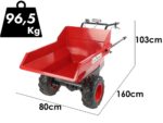 GeotechPro Mini Dumper Car E300 – manuell kippbarer Behälter 300 kg