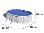 Gre Atlantis Oval 610x375x120cm – Stahl-Außenpool – Aqualoon-Filter – Bild 3