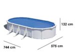 Gre Atlantis Oval 730x375x132cm – Stahlwandbecken