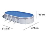 Gre Atlantis Oval 800x470x132cm – Stahlwandbecken