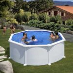 Gre Atlantis Rund Ø350 x 120cm – Aufstellpool aus Stahl – Aqualoon Filter