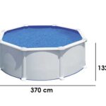 Gre Atlantis rund Ø350 x 132cm – Runder Stahlwandpool
