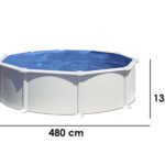 Gre Atlantis Rund Ø460 x 132cm – Rundbecken aus Stahl