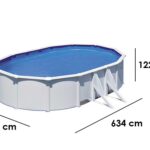 Gre Fidji Oval 610x375x120cm – Ovaler Stahlwandpool
