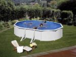 Gre Fidji Ovale 500x300x120cm – Stahl-Außenpool – Aqualoon-Filter