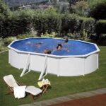 Gre Fidji Ovale 500x300x120cm – Stahl-Außenpool – Aqualoon-Filter