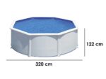Gre Fidji Rund Ø300 x 120 cm – Rundbecken aus Stahl