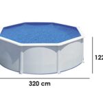 Gre Fidji Rund Ø300 x 120 cm – Rundbecken aus Stahl