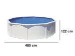 Gre Fidji rund Ø460 x 120 cm – Runder Stahlwandpool