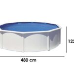 Gre Fidji rund Ø460 x 120 cm – Runder Stahlwandpool