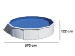 Gre Fidji Rund Ø550 x 120 cm – Runder Stahlwandpool