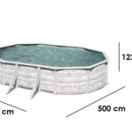 Gre Finlandia Oval 500x300x120cm – Stahlwandbecken