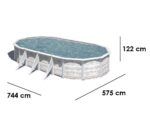 Gre Finlandia Oval 730x375x120cm – Stahlwandbecken