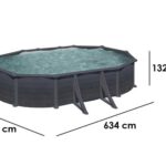 Gre Granada Ovale 610x375x132cm – Stahlwandpool