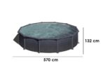 Gre Granada Roundbecken Ø550 x 132 cm – Stahlwandpool