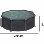 Gre Granada Rundbecken Ø350 x 132 cm – Stahlwandpool