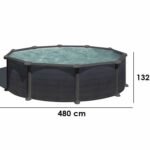 Gre Granada Rundbecken Ø460 x 132 cm – Stahlwandpool