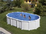 Gre Haiti Oval 610x375x132cm – Oberirdischer Stahlpool – mit unterirdischen Stäben – Bild 3