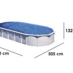 Gre Haiti Ovale 915x470x132cm – Oberirdischer Pool – Eingegrabene Balken