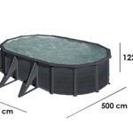 Gre Kea Oval 500x300x120cm – Aufstellpool aus Stahl